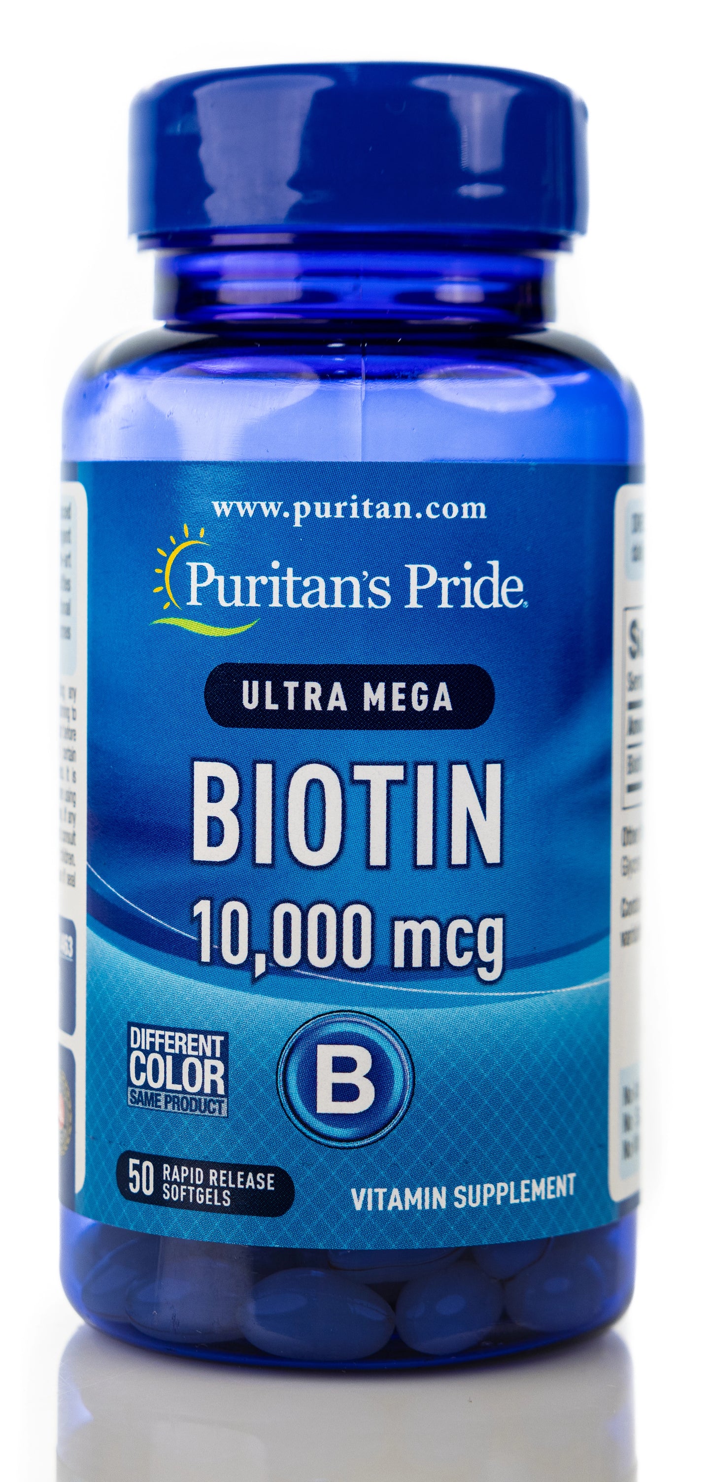 Puritan's Pride Biotin 10000 mcg 50 Softgels