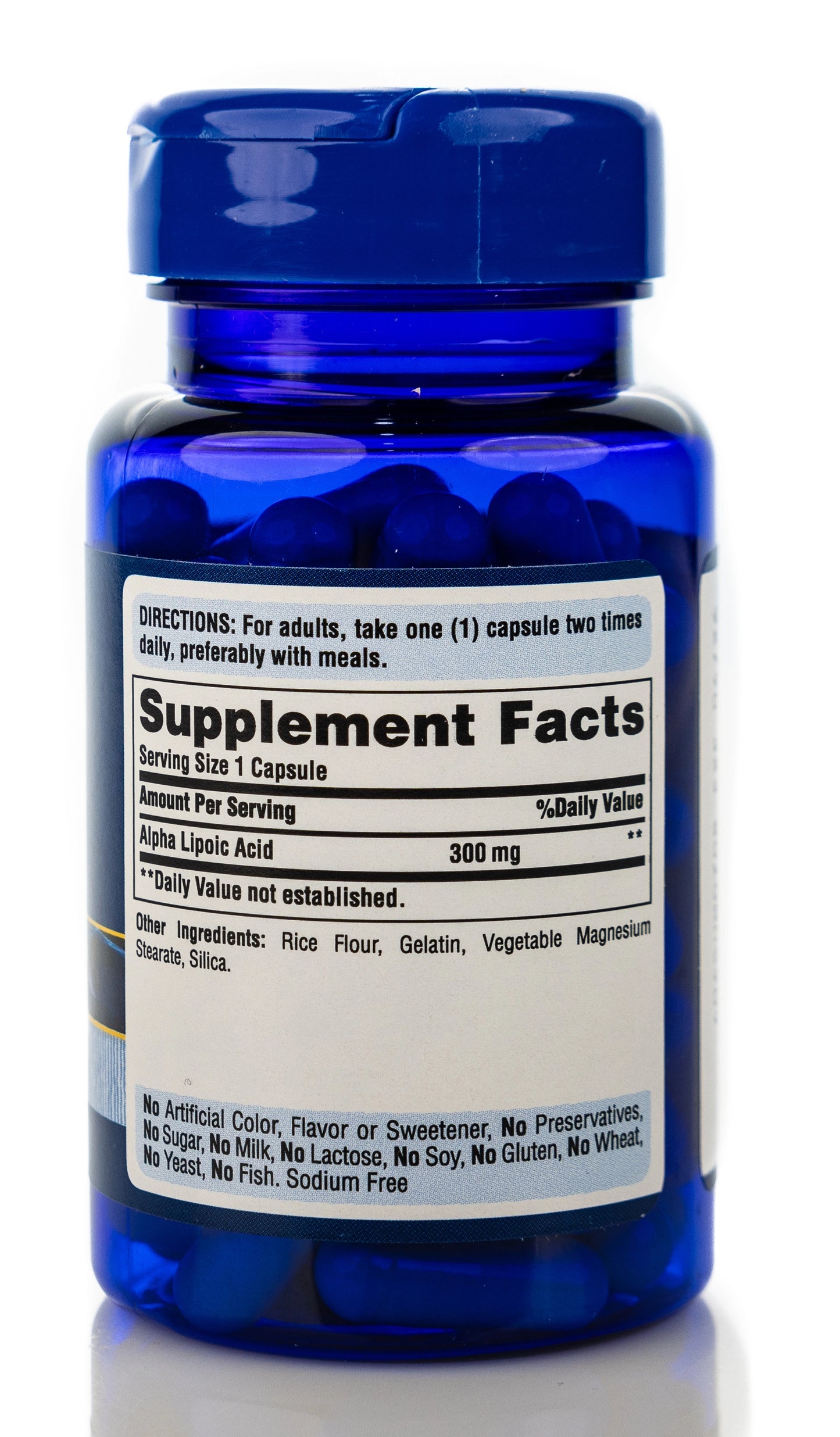 Puritan's Pride Alpha Lipoic Acid 300mg 60 Capsules