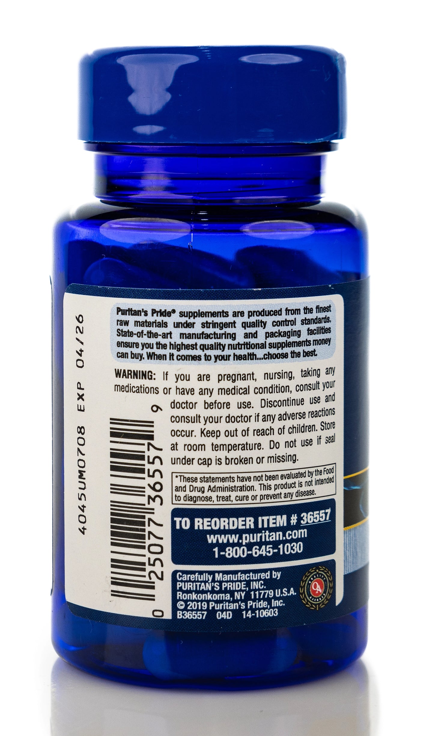 Puritan's Pride Alpha Lipoic Acid 300mg 60 Capsules