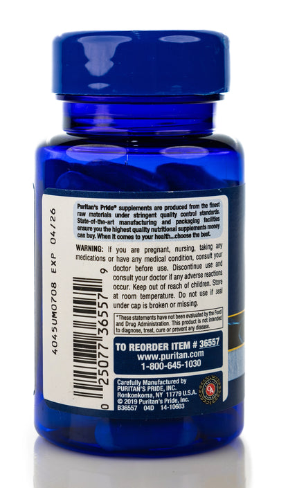 Puritan's Pride Alpha Lipoic Acid 300mg 60 Capsules