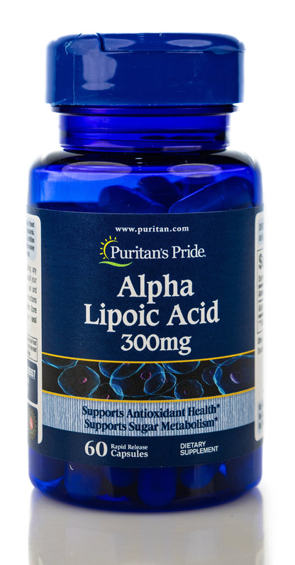 Puritan's Pride Alpha Lipoic Acid 300mg 60 Capsules