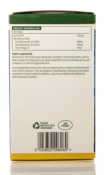 Natures Aid Super Strength Fish Oil Omega-3 720mg 60Softgel