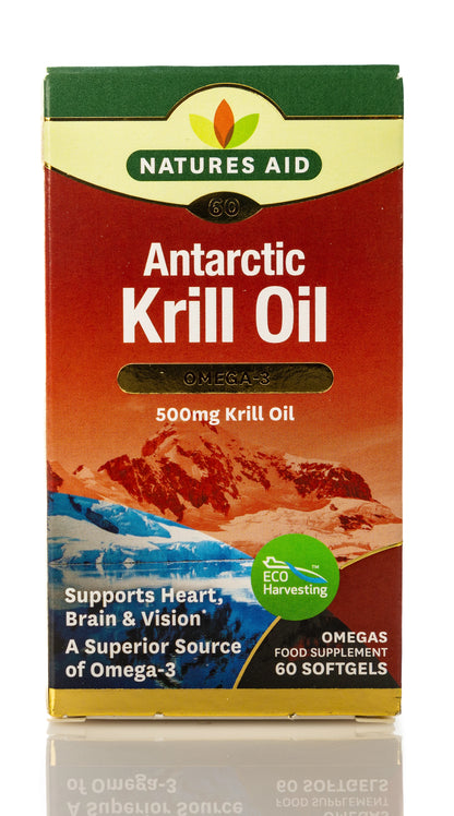 Natures Aid Antarctic Krill Oil Omega-3 500mg 60Softgel