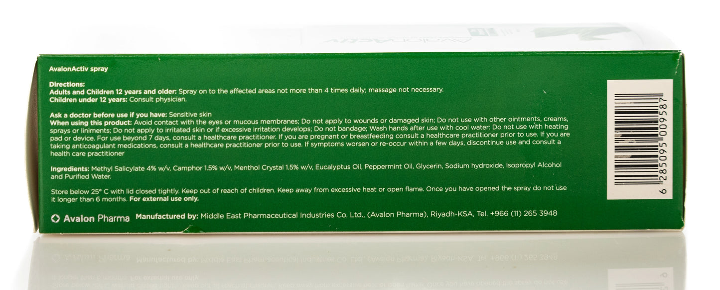 Avalon Activ Muscle&Joint Original Spray 118Ml