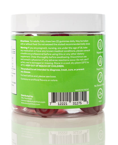 OBU Probiotic Gummies Cherry Flavor 60 Gummies