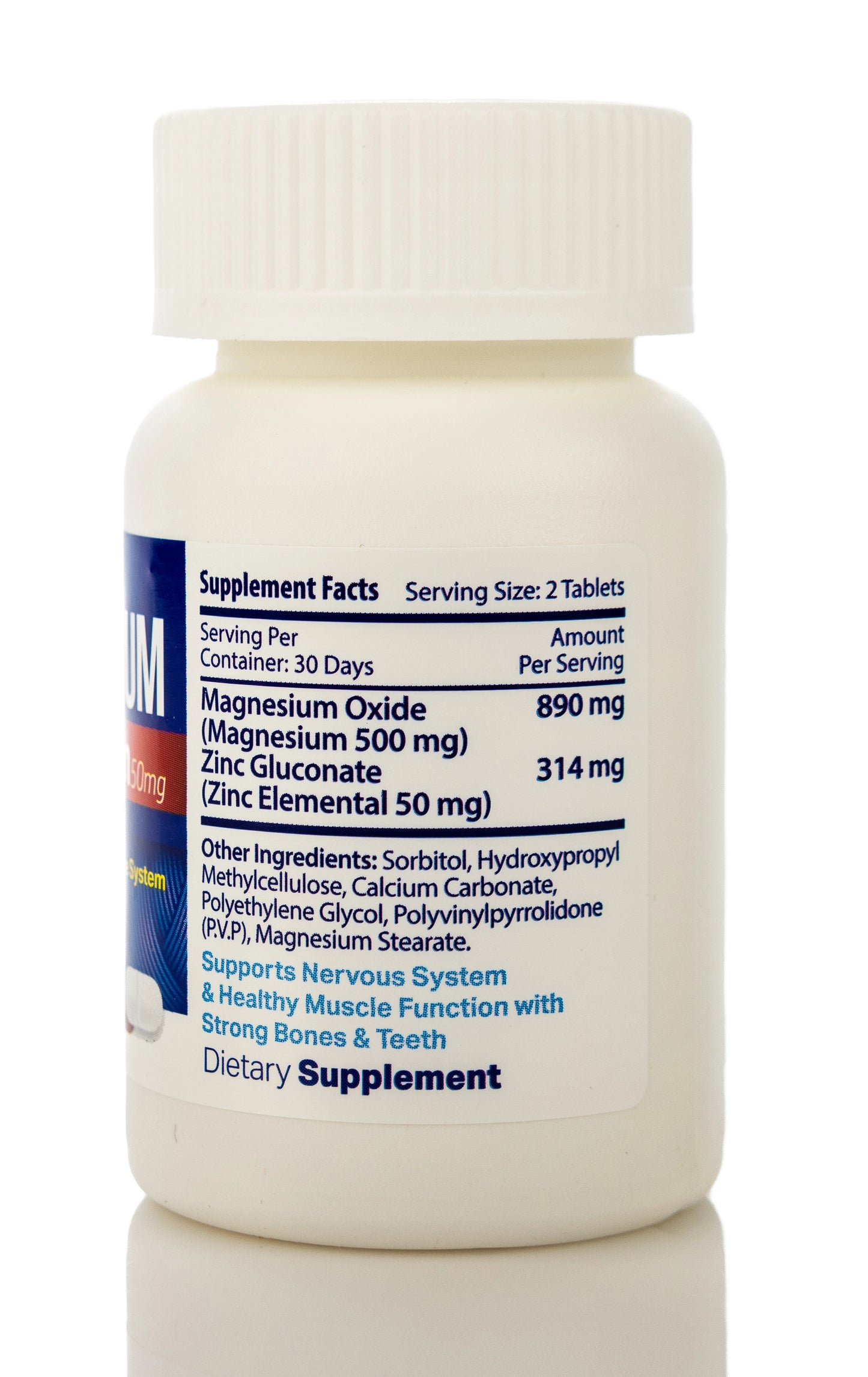 Protem Pharma Magnesium 500mg+Zing 50mg 60 Tablet