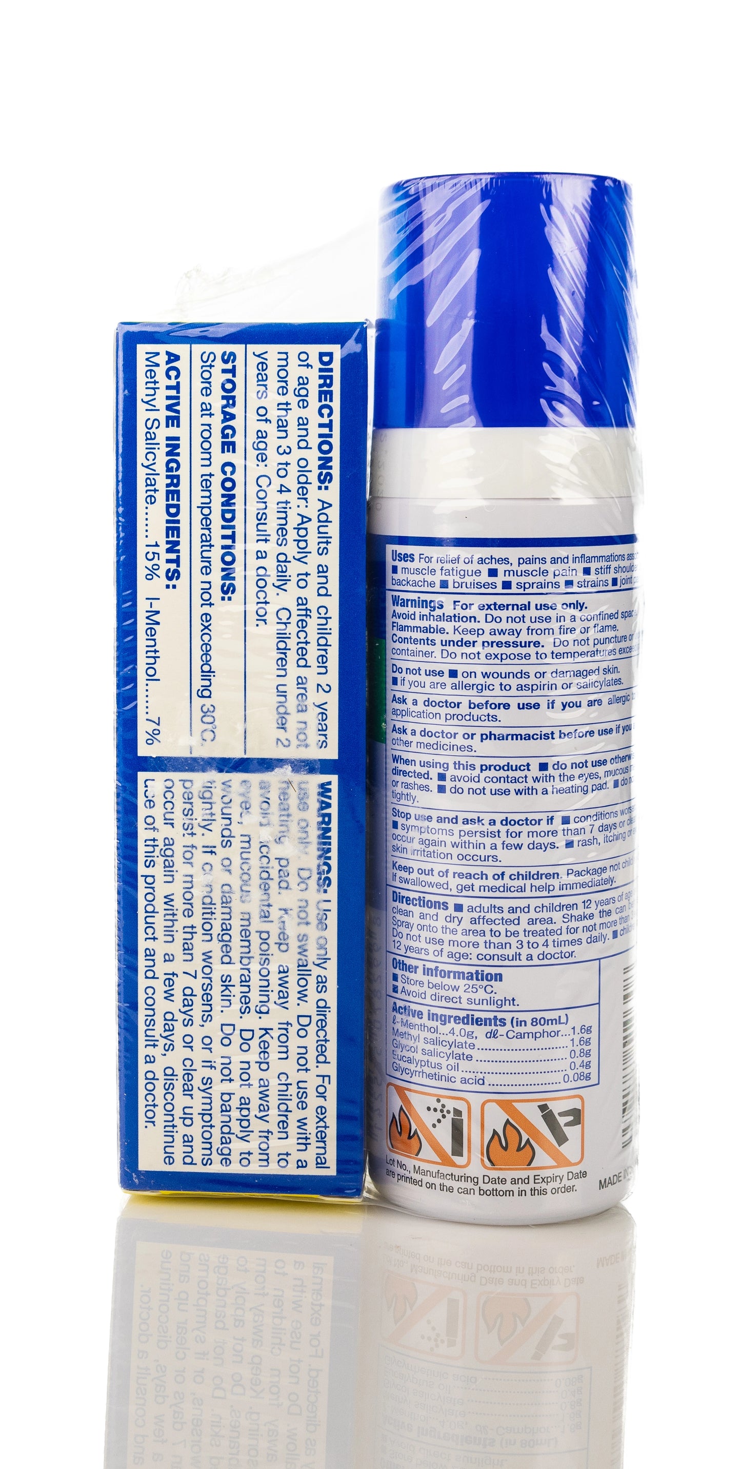 Salonpas Spray 80Ml+30Gm Gel Free