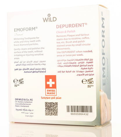 Depurdent& Emoform Diamond Toothpaste 75ml Kit Offer