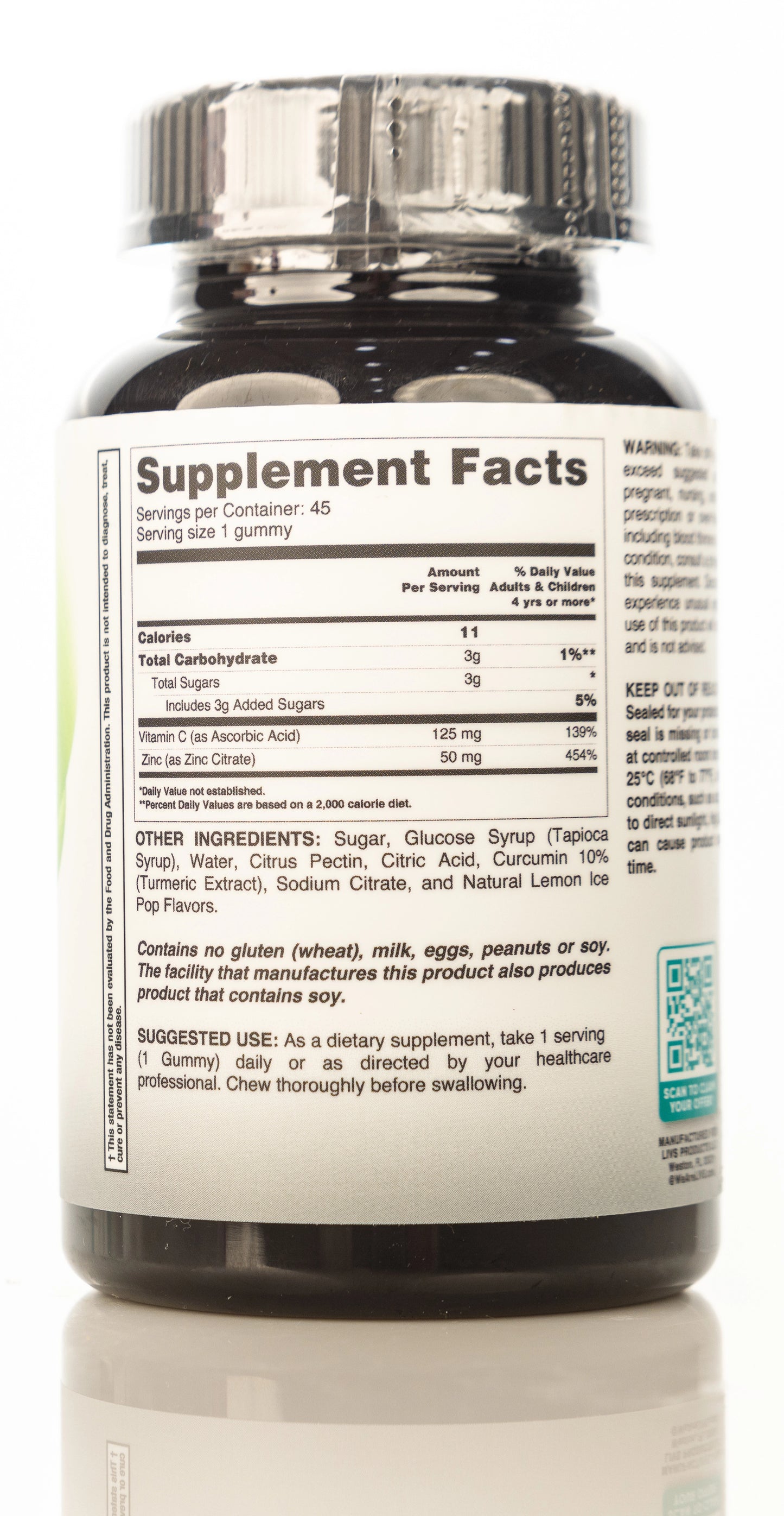 Livs Vitamin-C& Zinc 45 Gummies