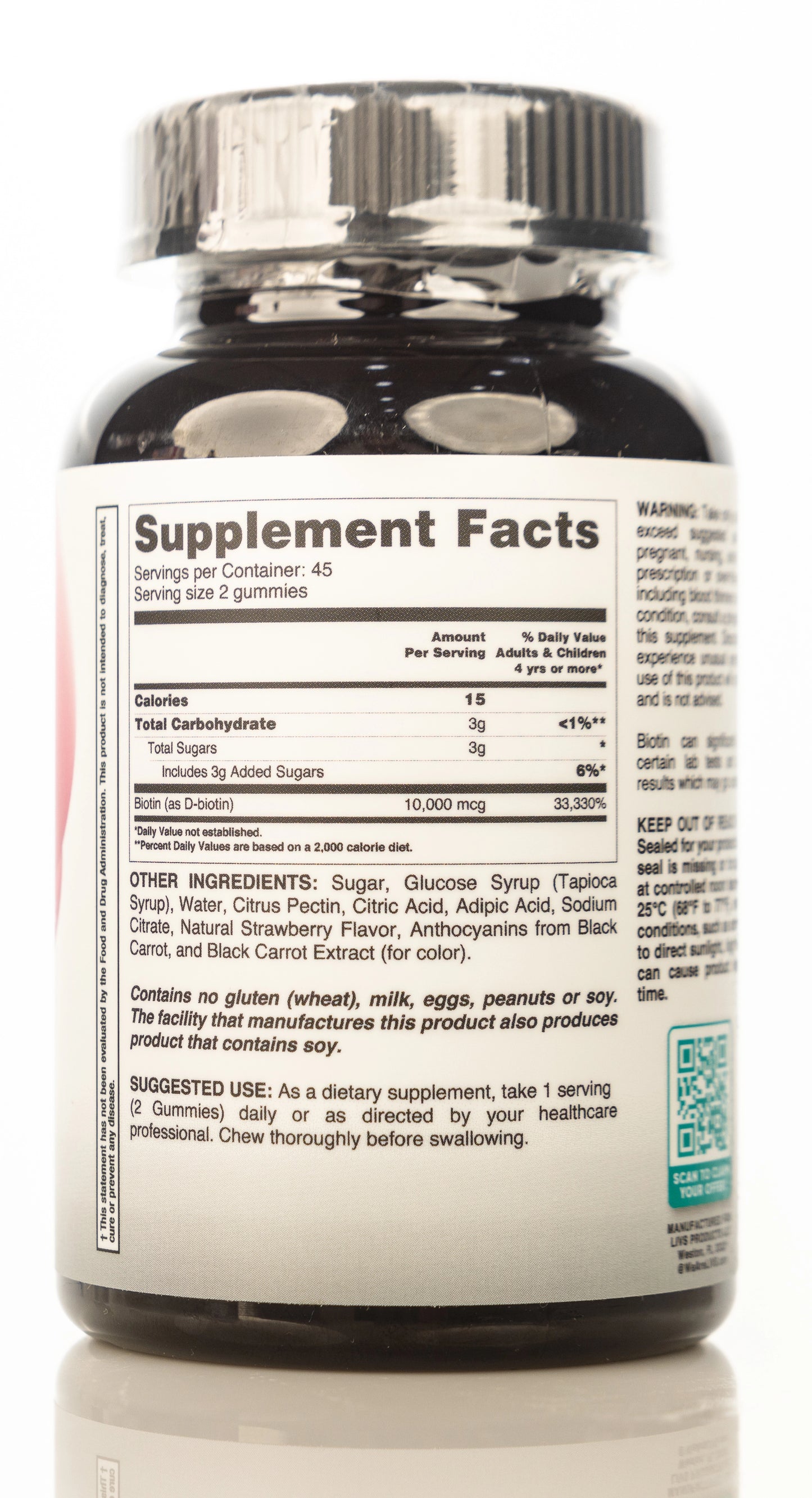 Livs Biotin 10000Mcg 90 Gummies