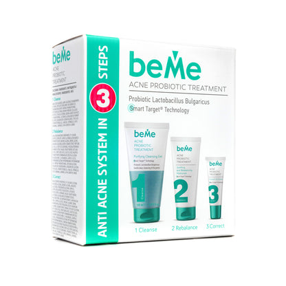 beMe Acne Probiotic Treatment – 3 Step Anti Acne System