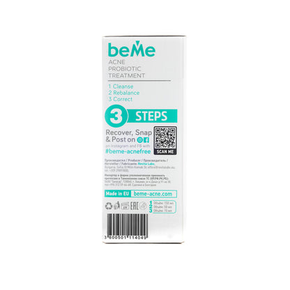 beMe Acne Probiotic Treatment – 3 Step Anti Acne System