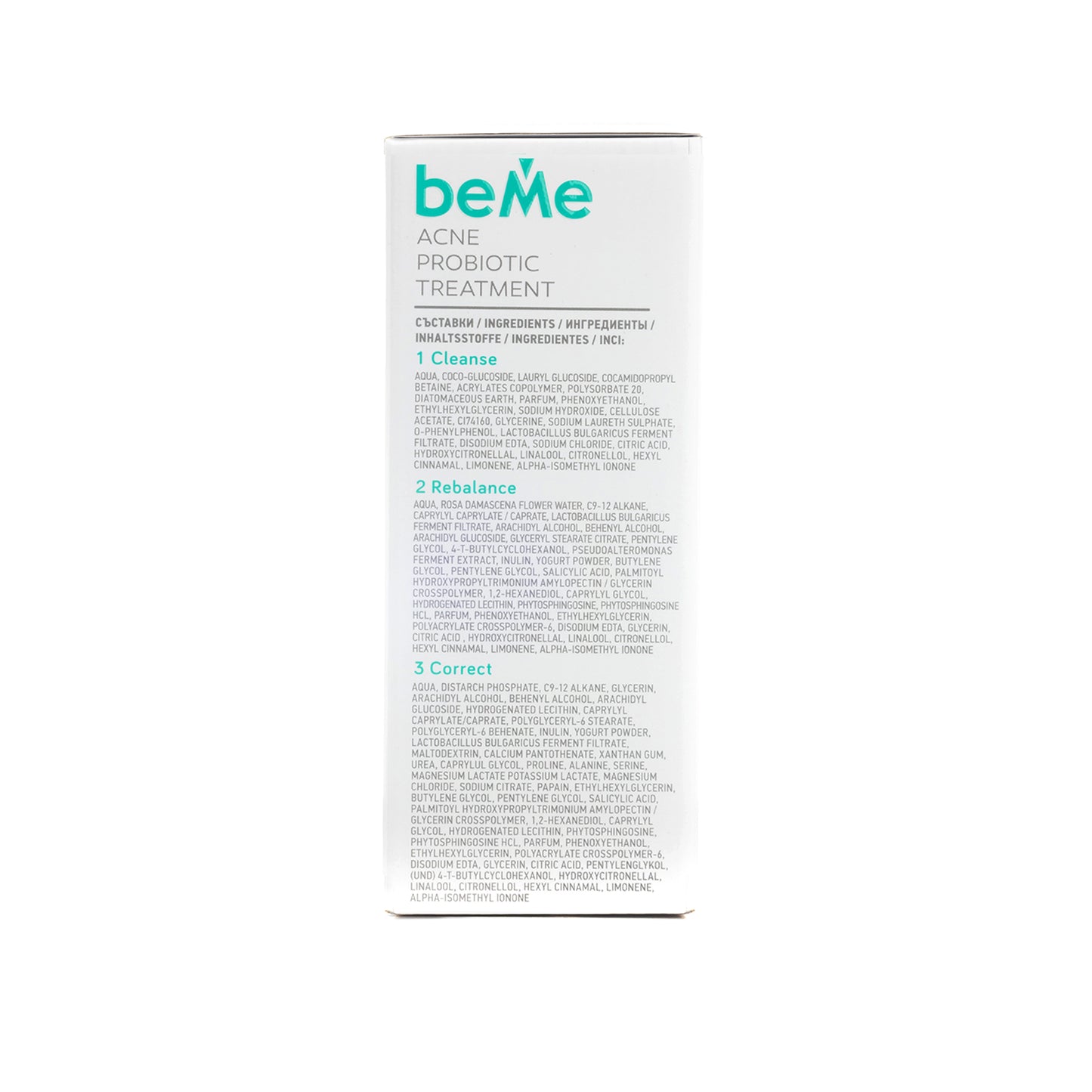 beMe Acne Probiotic Treatment – 3 Step Anti Acne System
