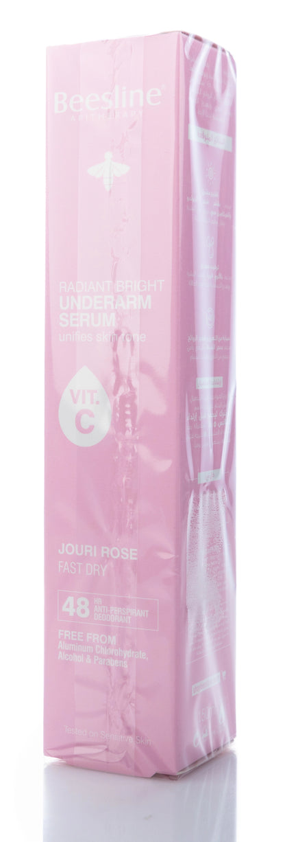 Beesline 48 Hours Radiant Bright Underarm Deo Serum With Vit C Jouri Rose Spray 150 Ml