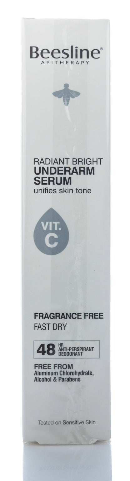 Beesline 48 Hours Radiant Bright Underarm Deo Serum With Vit C Fragrance Free Spray 150 Ml