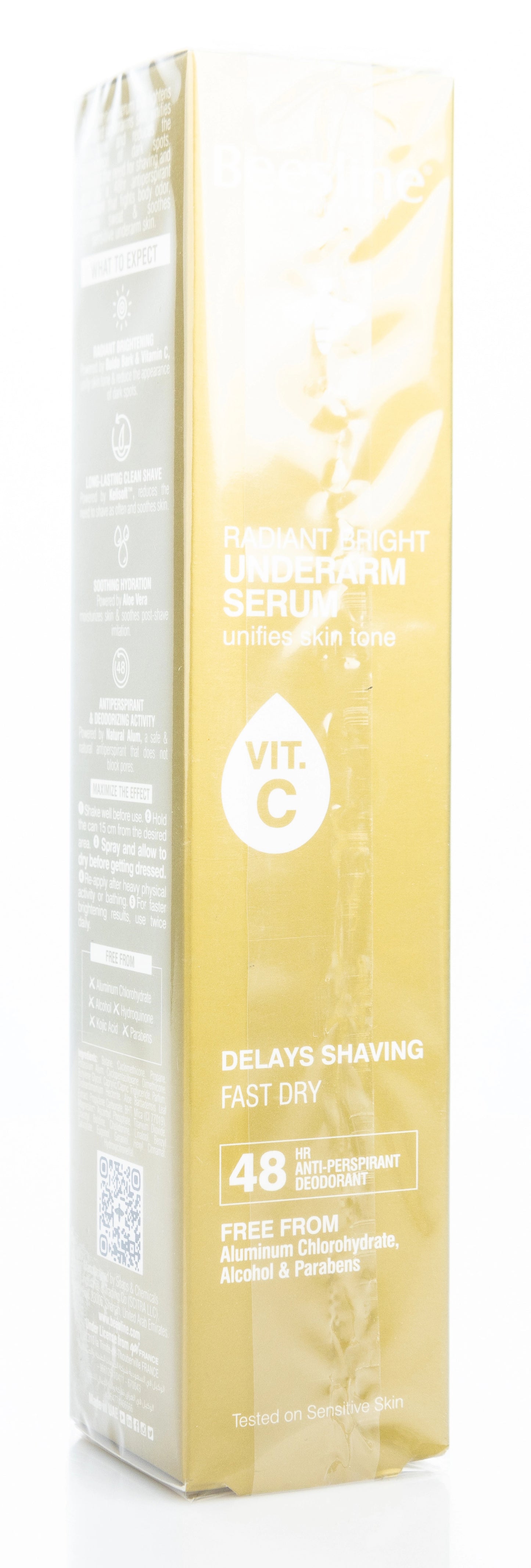 Beesline 48 Hours Radiant Bright Underarm Deo Serum With Vit C Delays Shaving Spray 150 Ml
