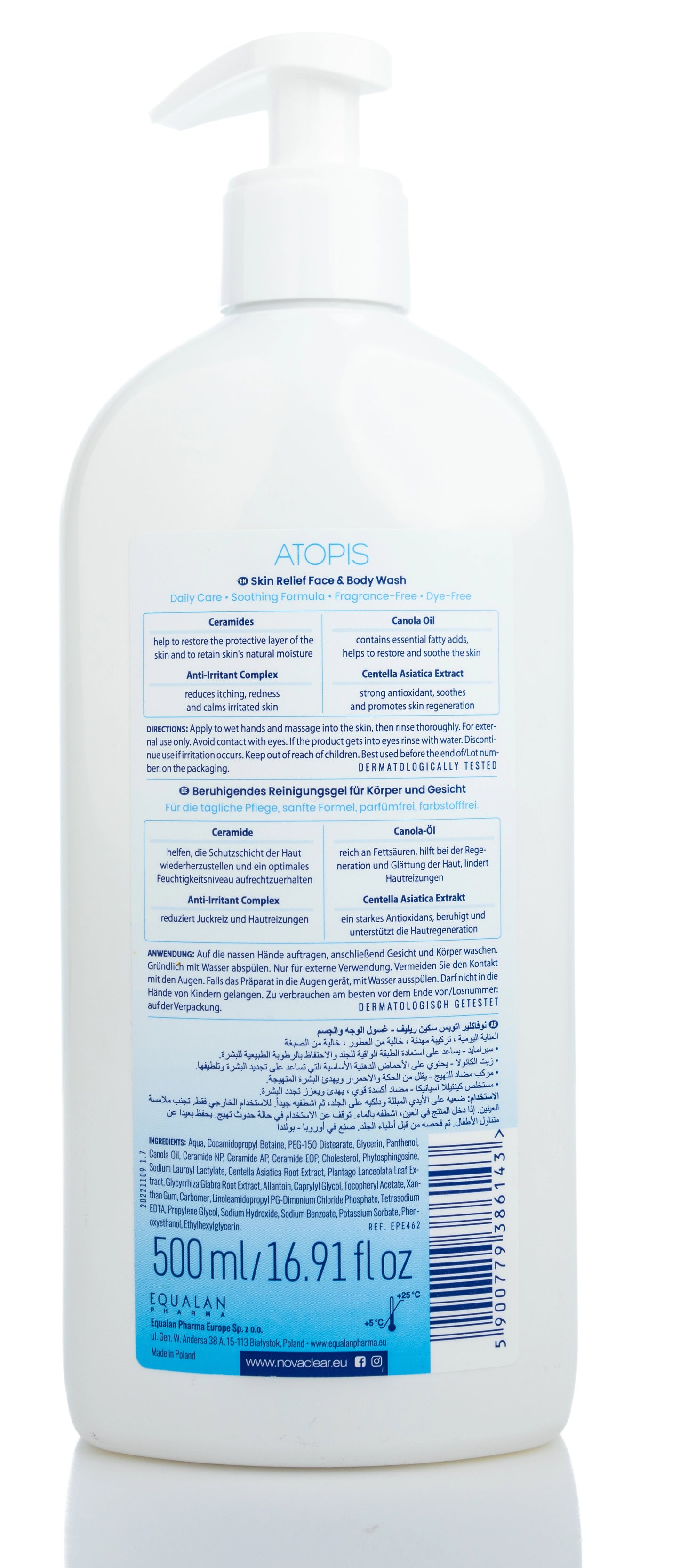 Novaclear Atopis Face And Body Wash 500 Ml