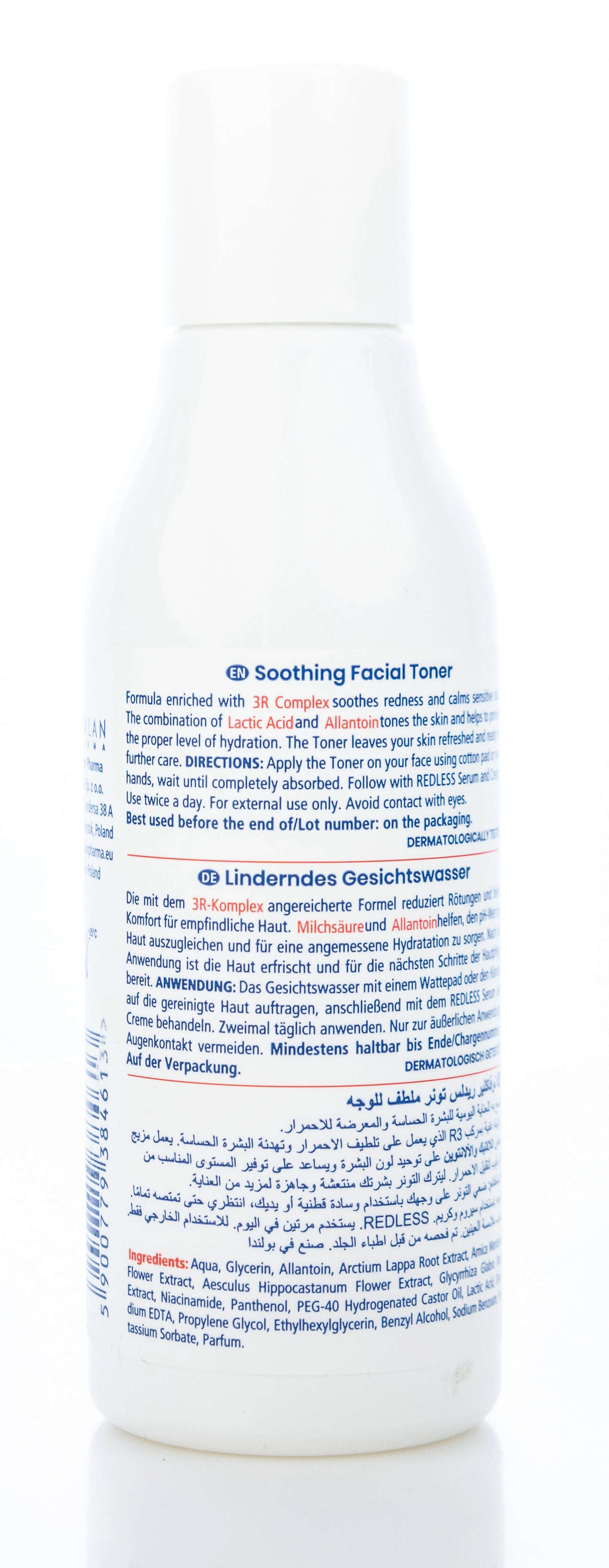 Novaclear Redless Soothing Facial Toner 100 Ml