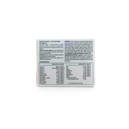 Activlab Body Vitality Complex + D3 30 Capsule