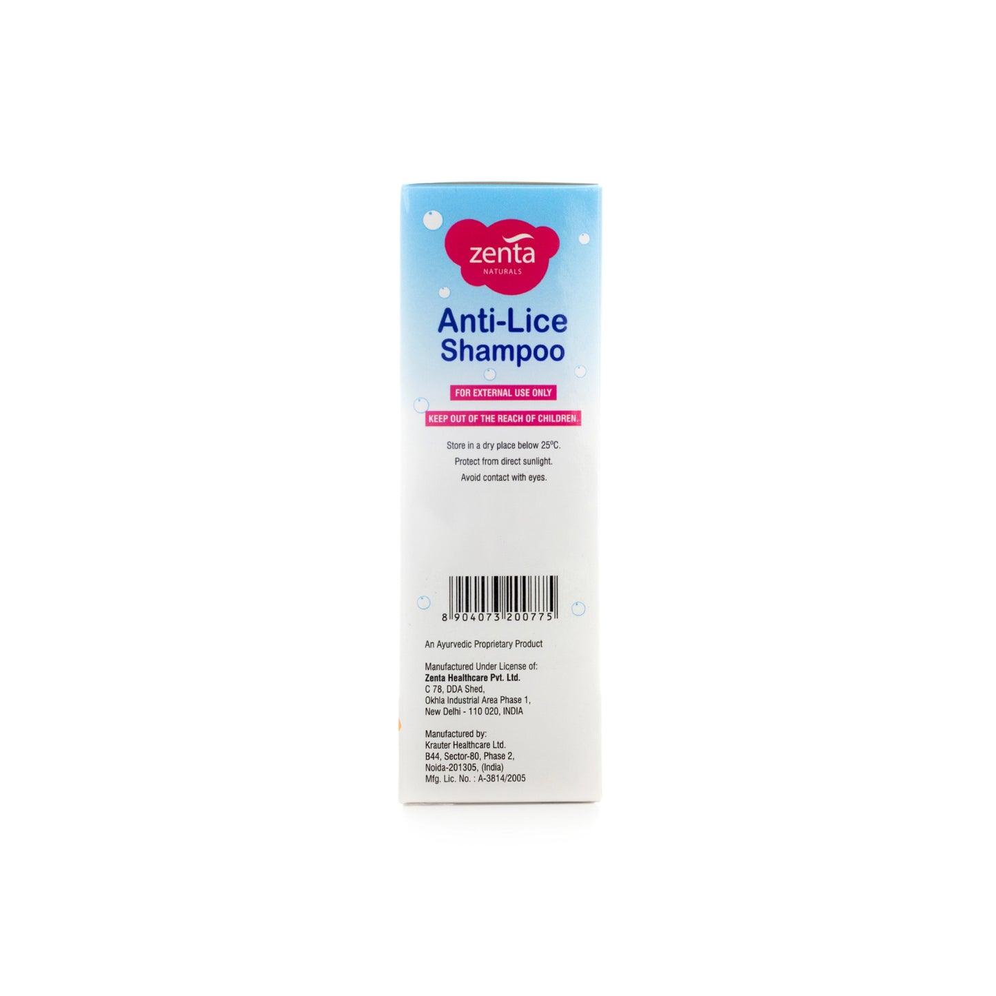 Zenta Natural Lice shampoo 120 ml