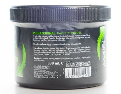 Energy Cosmetics Armada Professional Hair Styling Gel [2] Extreme Hold 500 Ml