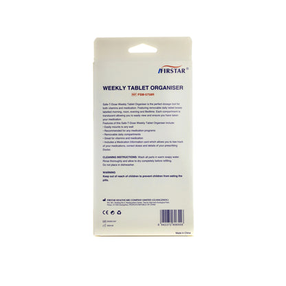 Firstar Weekly Tablet Organiser [Fs-5758R]