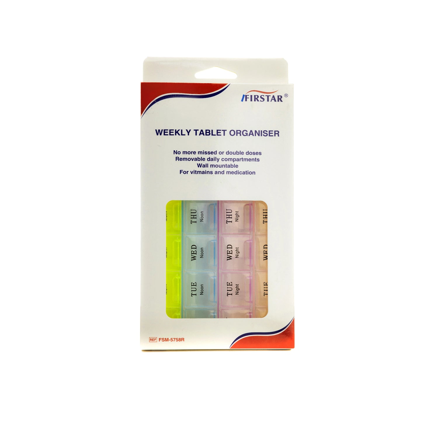 Firstar Weekly Tablet Organiser [Fs-5758R]