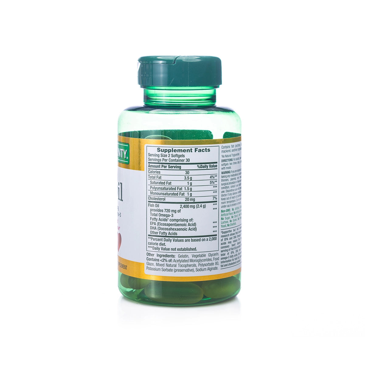 Nature's Bounty Fish Oil (Omega-3) 1200mg 60 Softgel