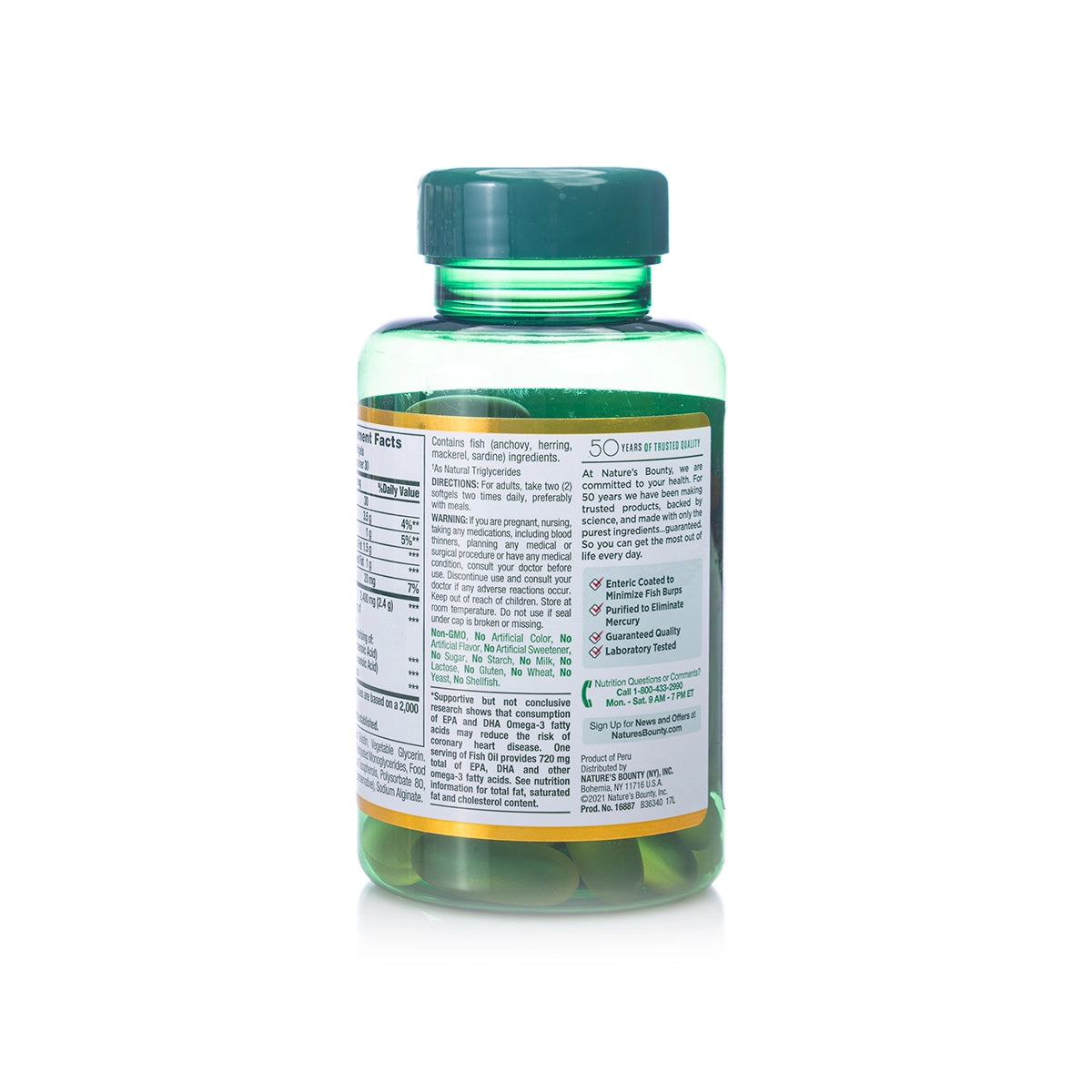 Nature's Bounty Fish Oil (Omega-3) 1200mg 60 Softgel