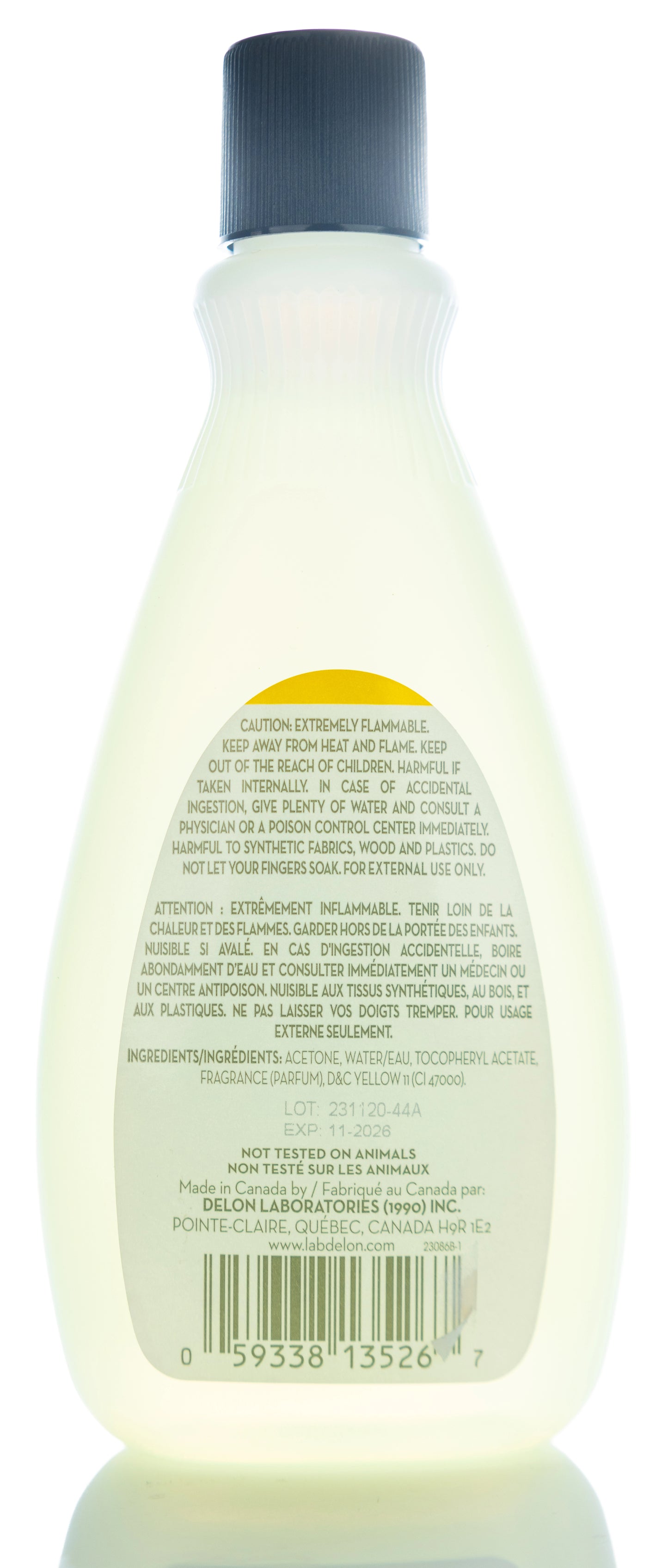 Lovu Nail Polish Remover 200 Ml [Lemon]