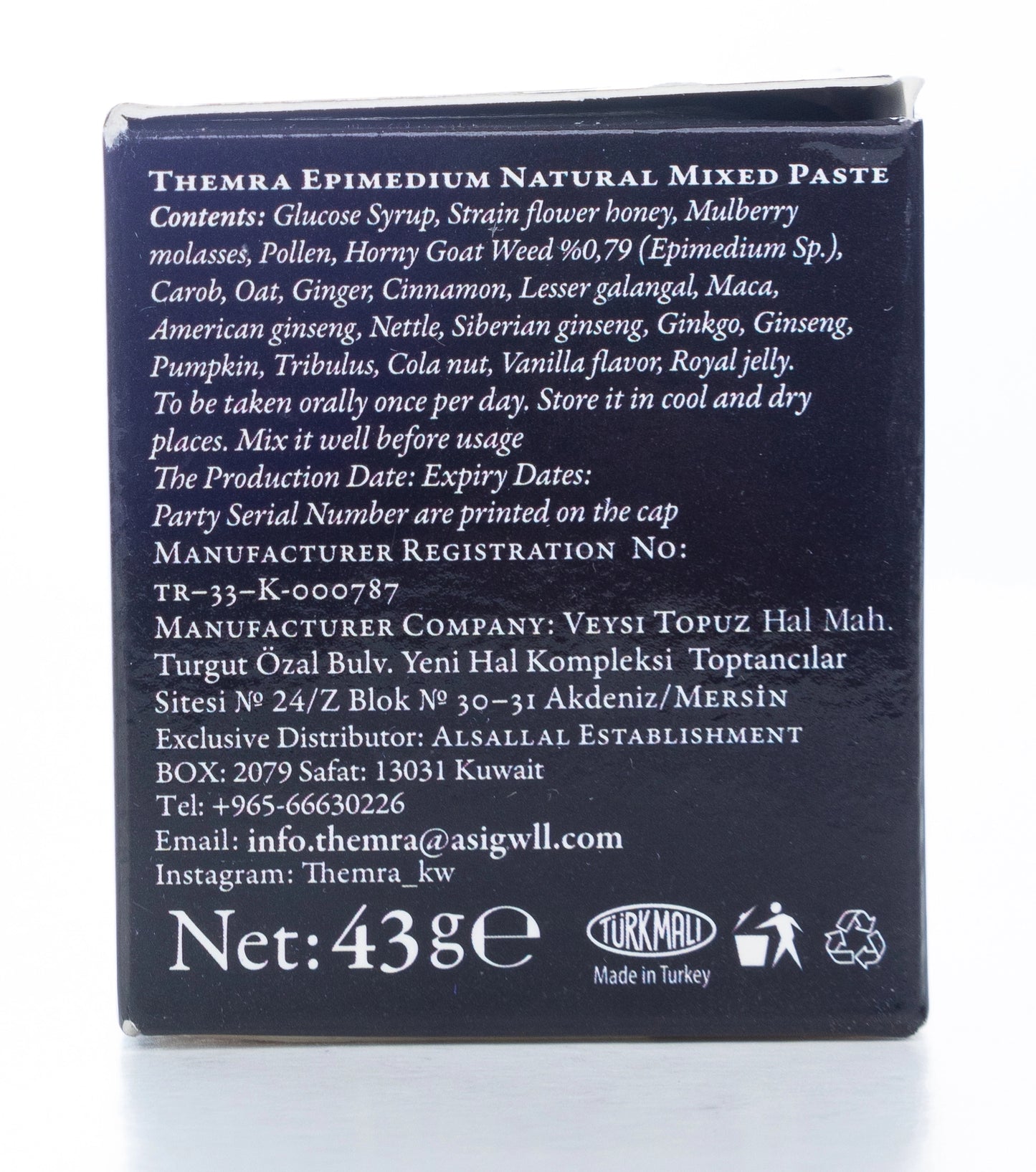 Themra Macun Epimedyumlu Herbal Paste 43Gm