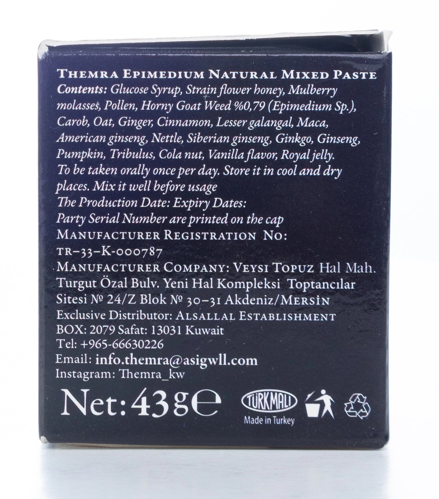 Themra Macun Epimedyumlu Herbal Paste 43Gm