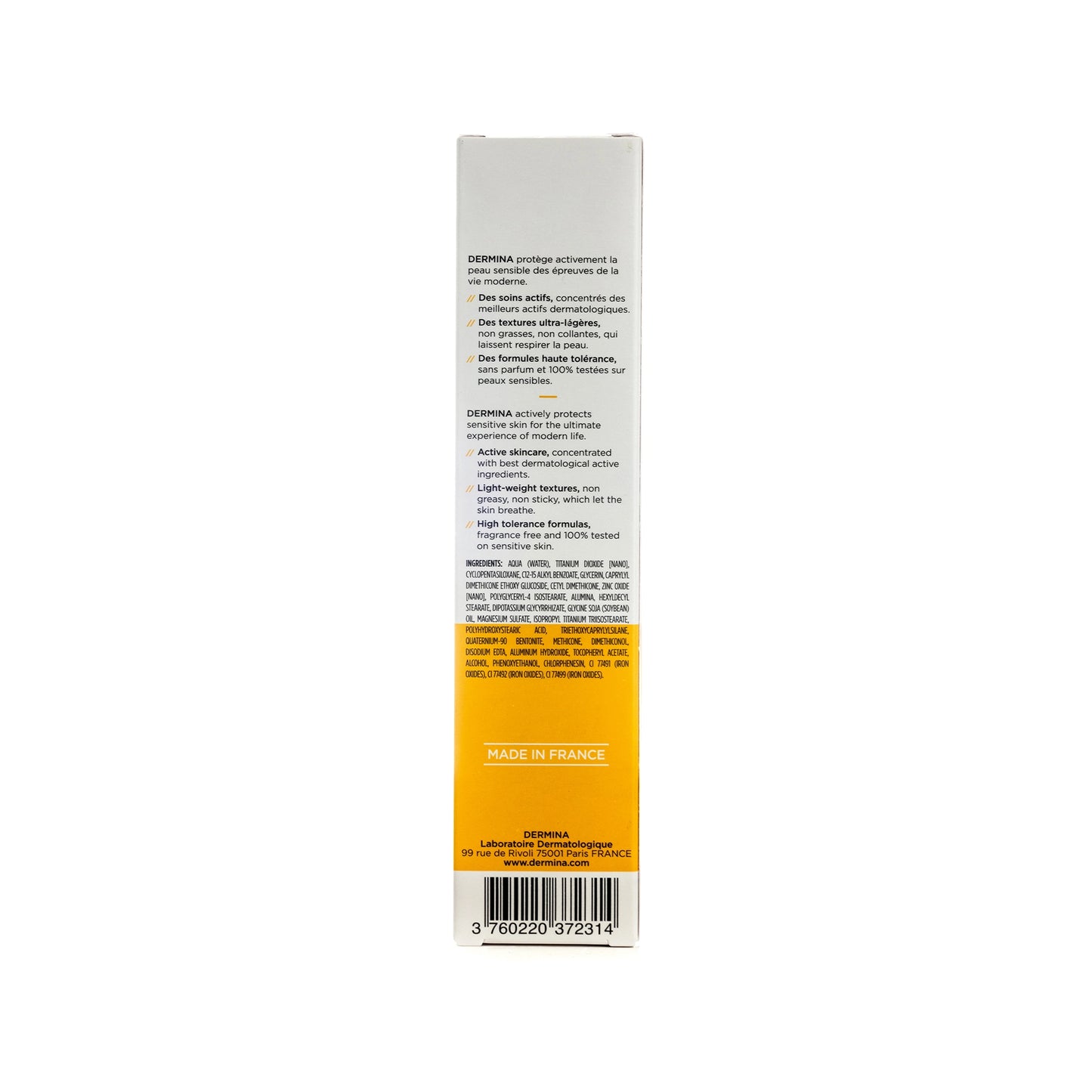 Dermina Sunlina SPF 50+ Unifying Mineral Sun Cream 40 Ml (Nude Shade)