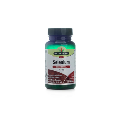Natures Aid Selenium Elemental 200mcg 90 Tablet