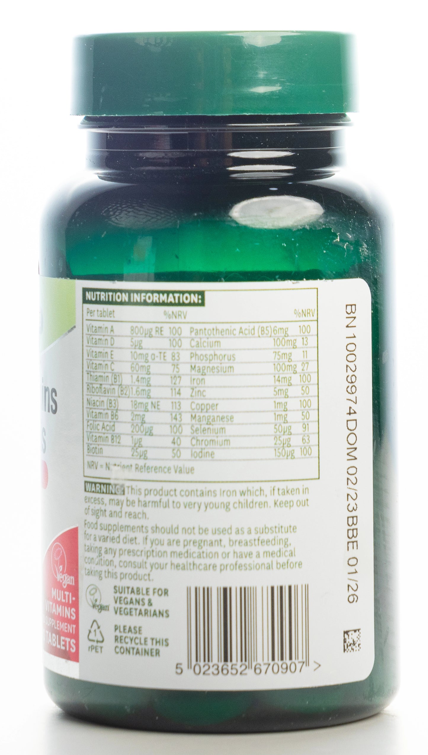 Natures Aid Multi-Vitamins & Minerals Complete 90 Tablet