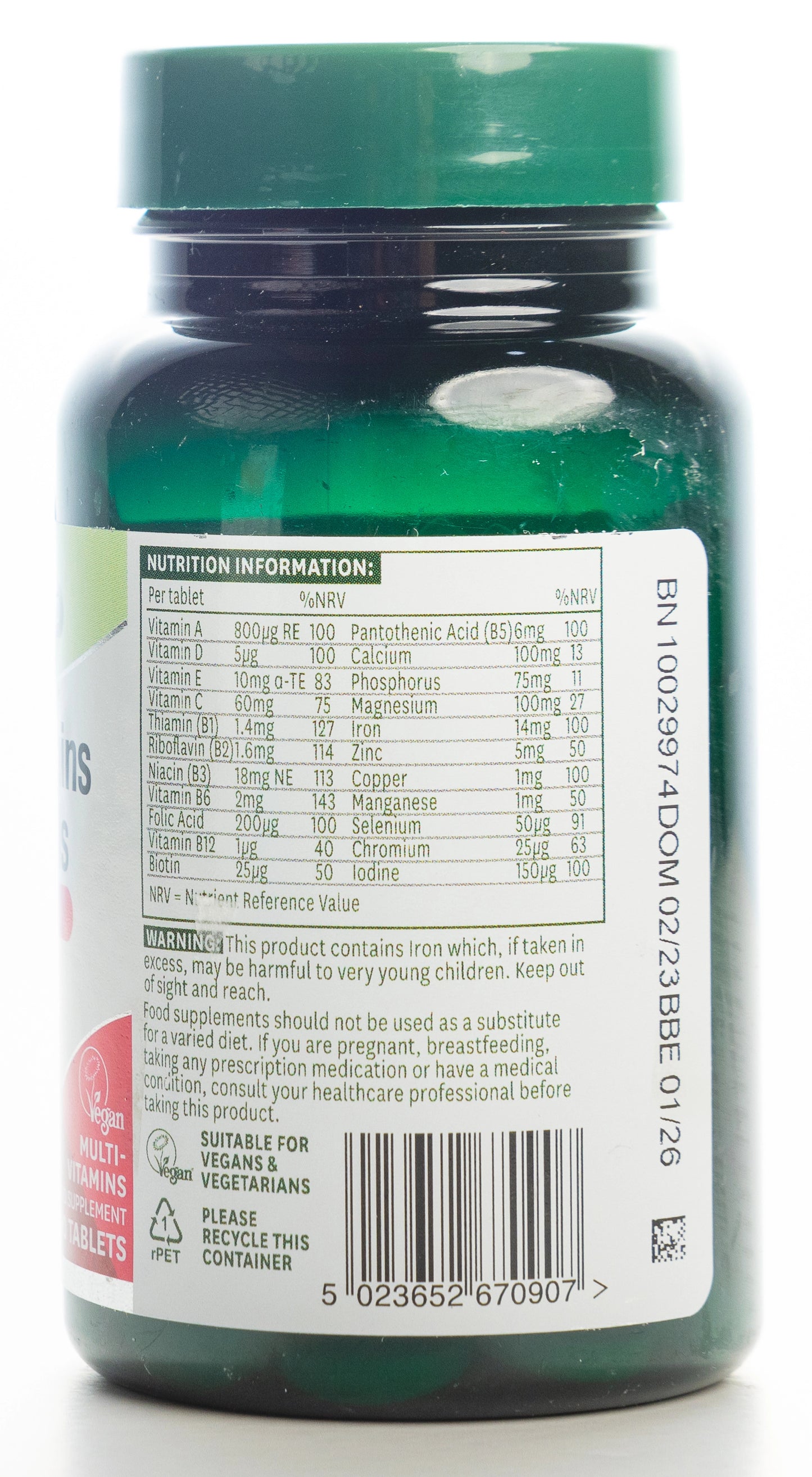 Natures Aid Multi-Vitamins & Minerals Complete 90 Tablet