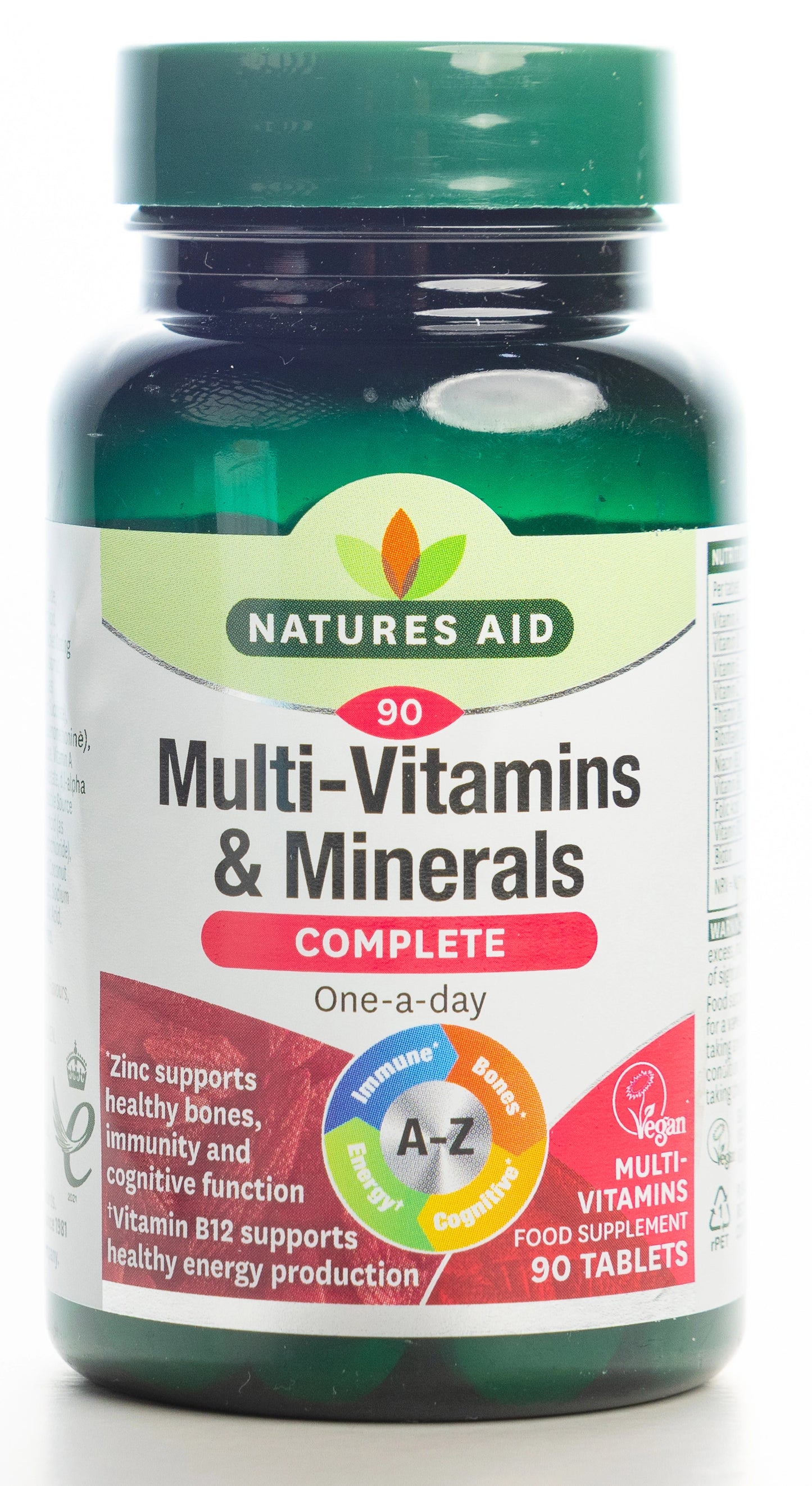 Natures Aid Multi-Vitamins & Minerals Complete 90 Tablet