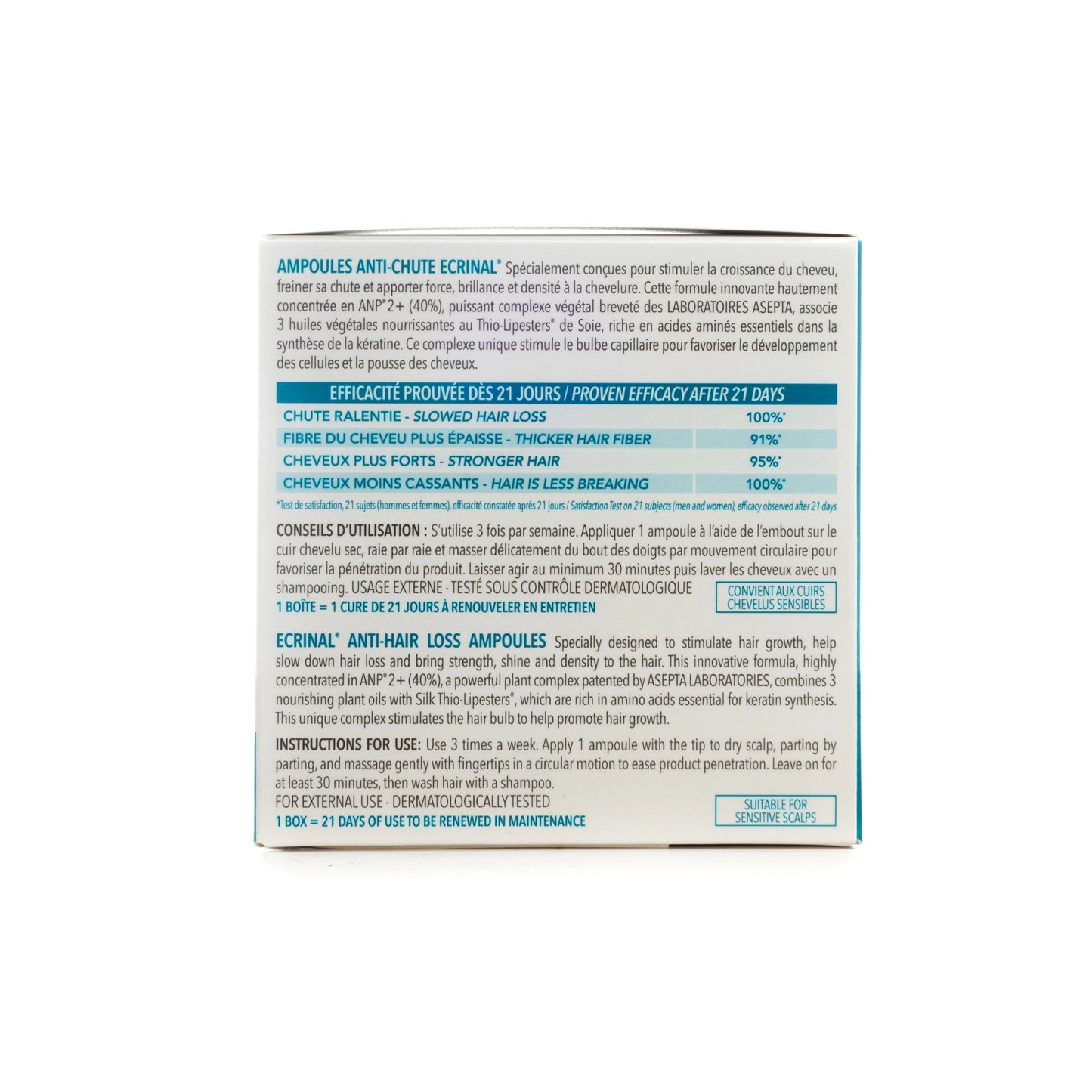 Ecrinal ANP 2+ Intensive Hair Care Anti-Hair Loss Ampoules (10 x 5 Ml)