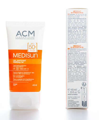 ACM Medisun Mattifying Spf50+ Gel 40Ml 1+1Offer