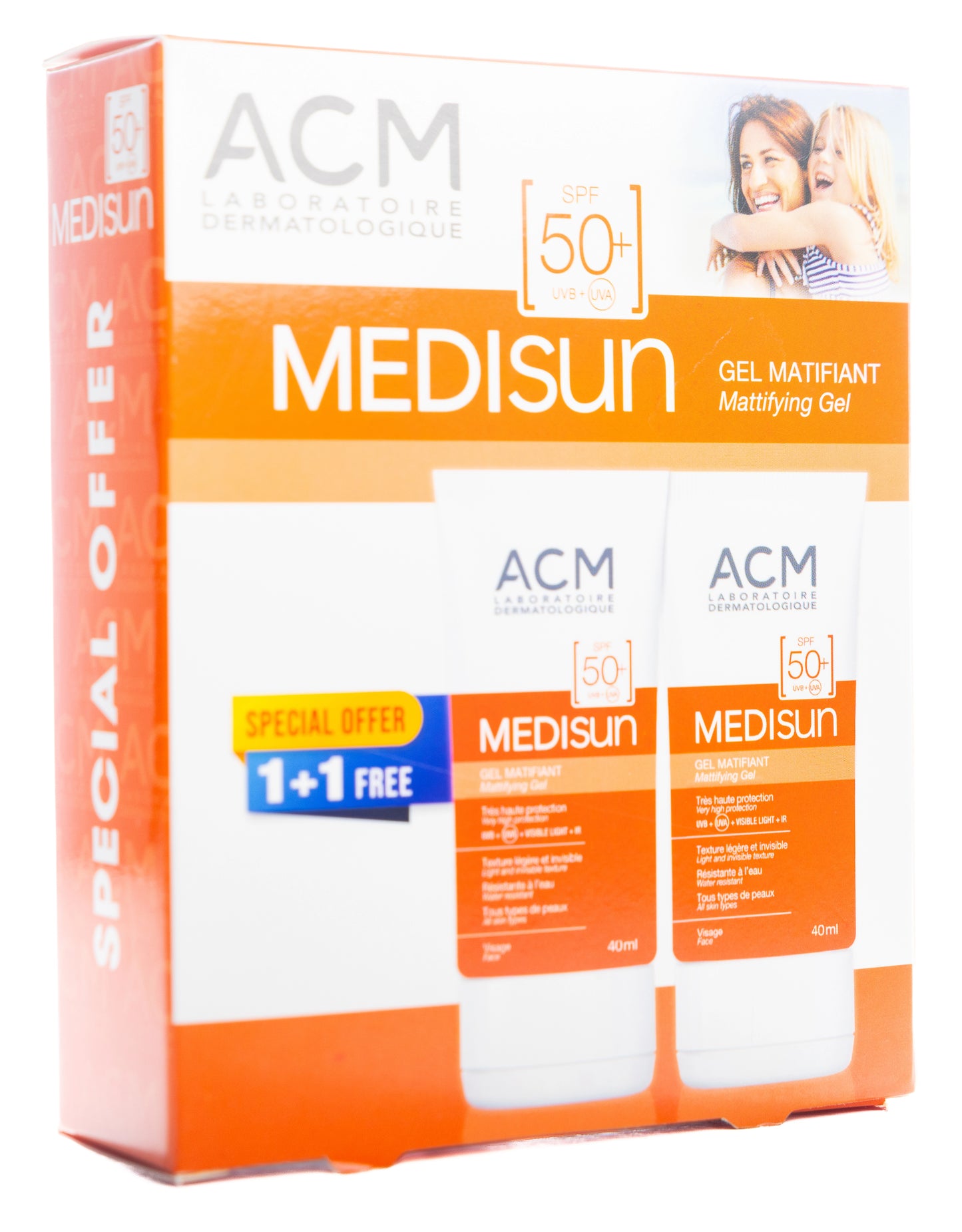 ACM Medisun Mattifying Spf50+ Gel 40Ml 1+1Offer