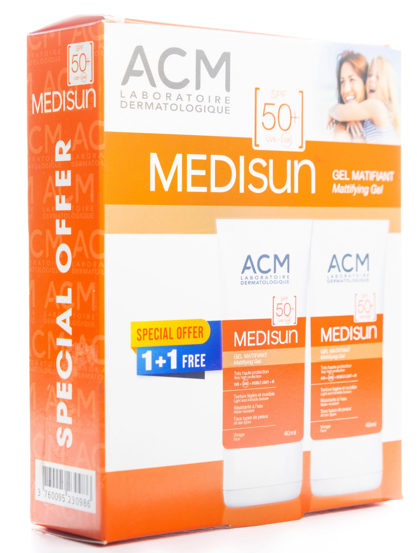 ACM Medisun Mattifying Spf50+ Gel 40Ml 1+1Offer