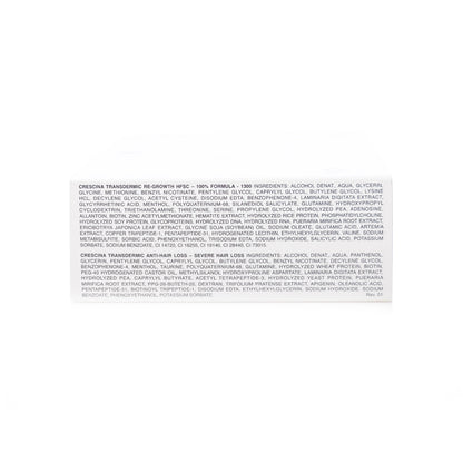 Crescina HFSC Transdermic Re-Growth Thinnig & Hair Subject To Fall [Woman-1300] 10+10 Vials  x 3.5 Ml