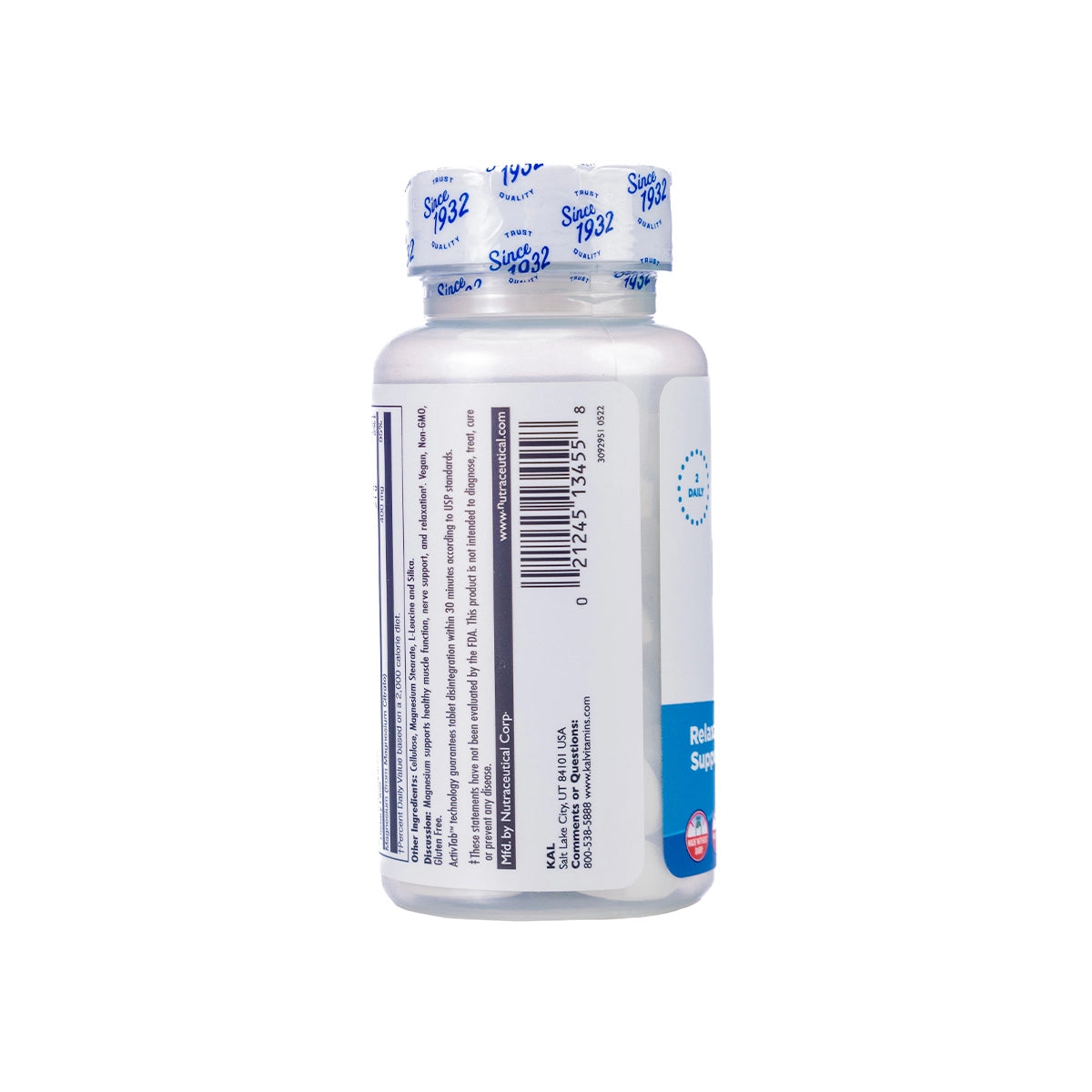 Kal Magnesium Citrate 400 mg 60 Tablet