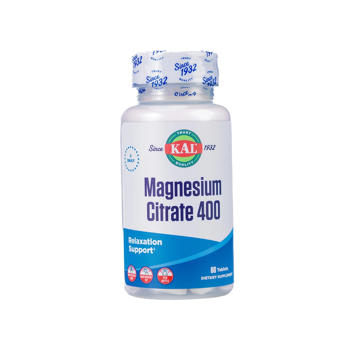 Kal Magnesium Citrate 400 mg 60 Tablet