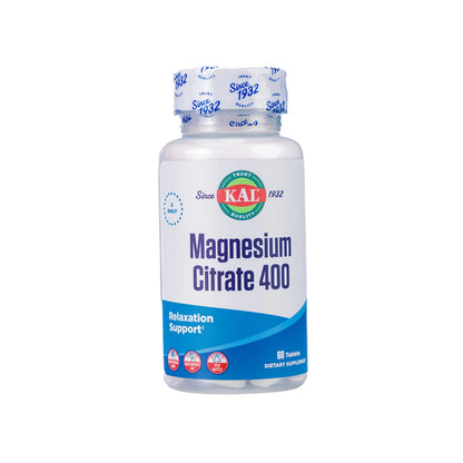 Kal Magnesium Citrate 400 mg 60 Tablet