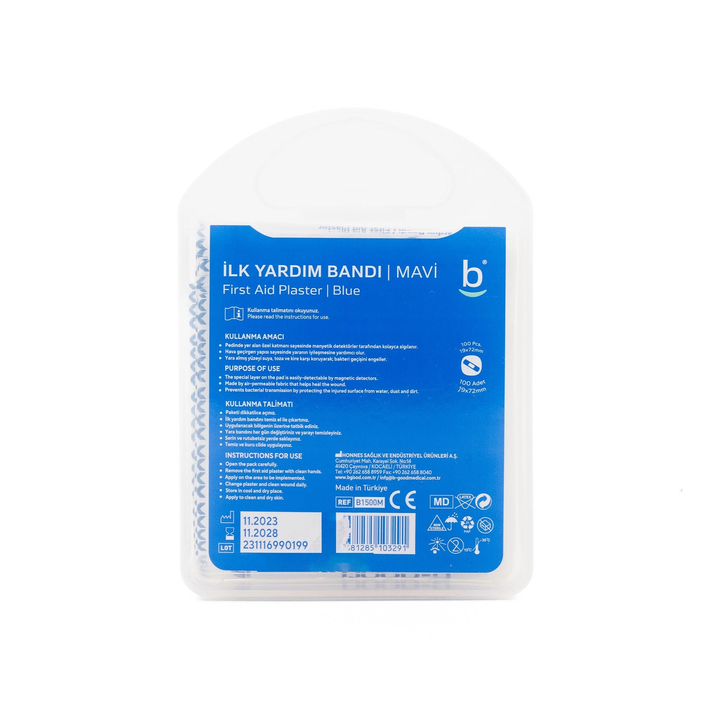 B-Good First Aid Plaster 19X72Mm 100 Pieces