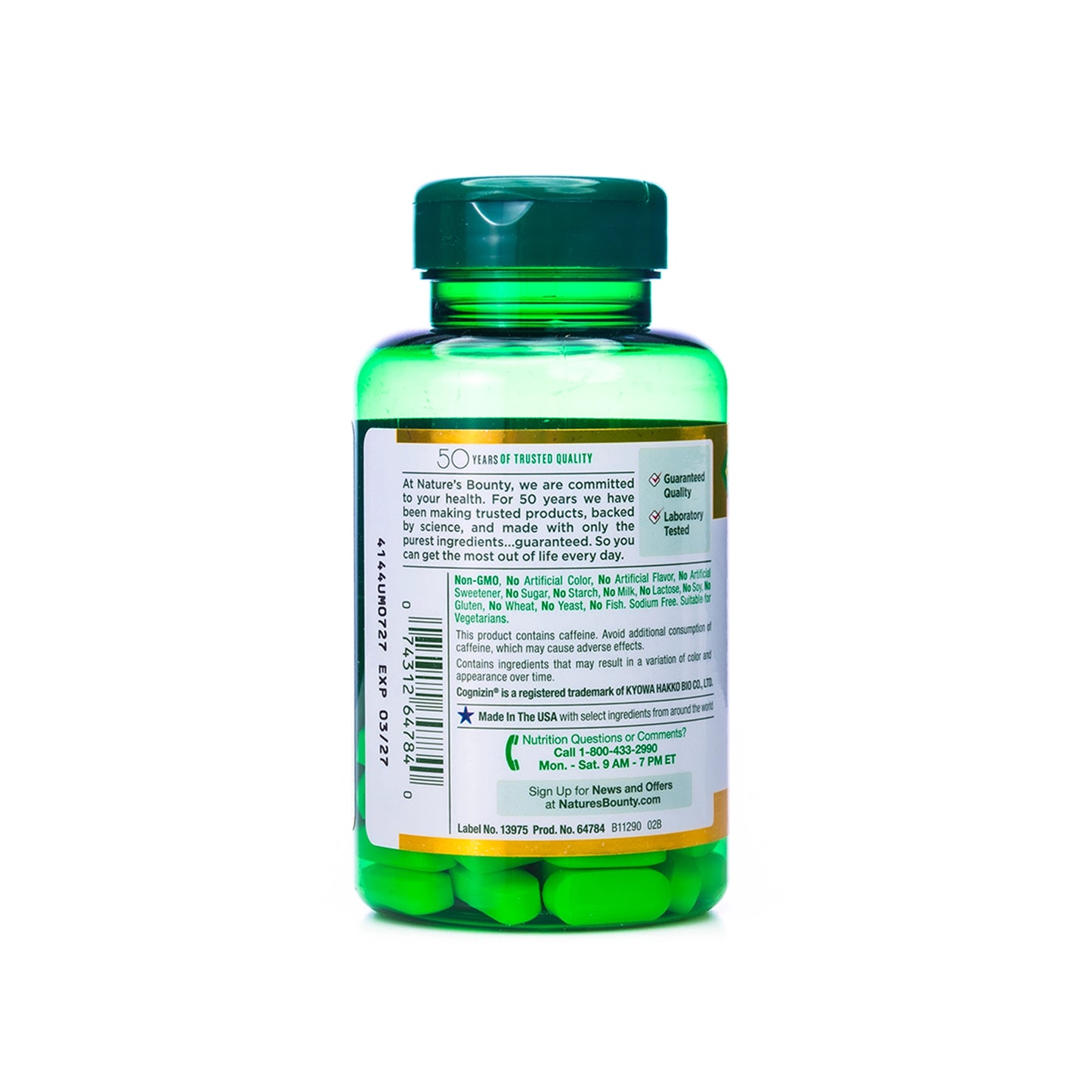 Nature's Bounty Active Mind 1000mg 60 Capsule