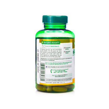 Nature's Bounty Calcium 1200mg plus Vitamin D3 1000IU 120 Softgels
