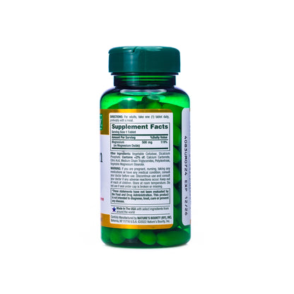 Nature's Bounty Magnesium 500mg 100 Tablet