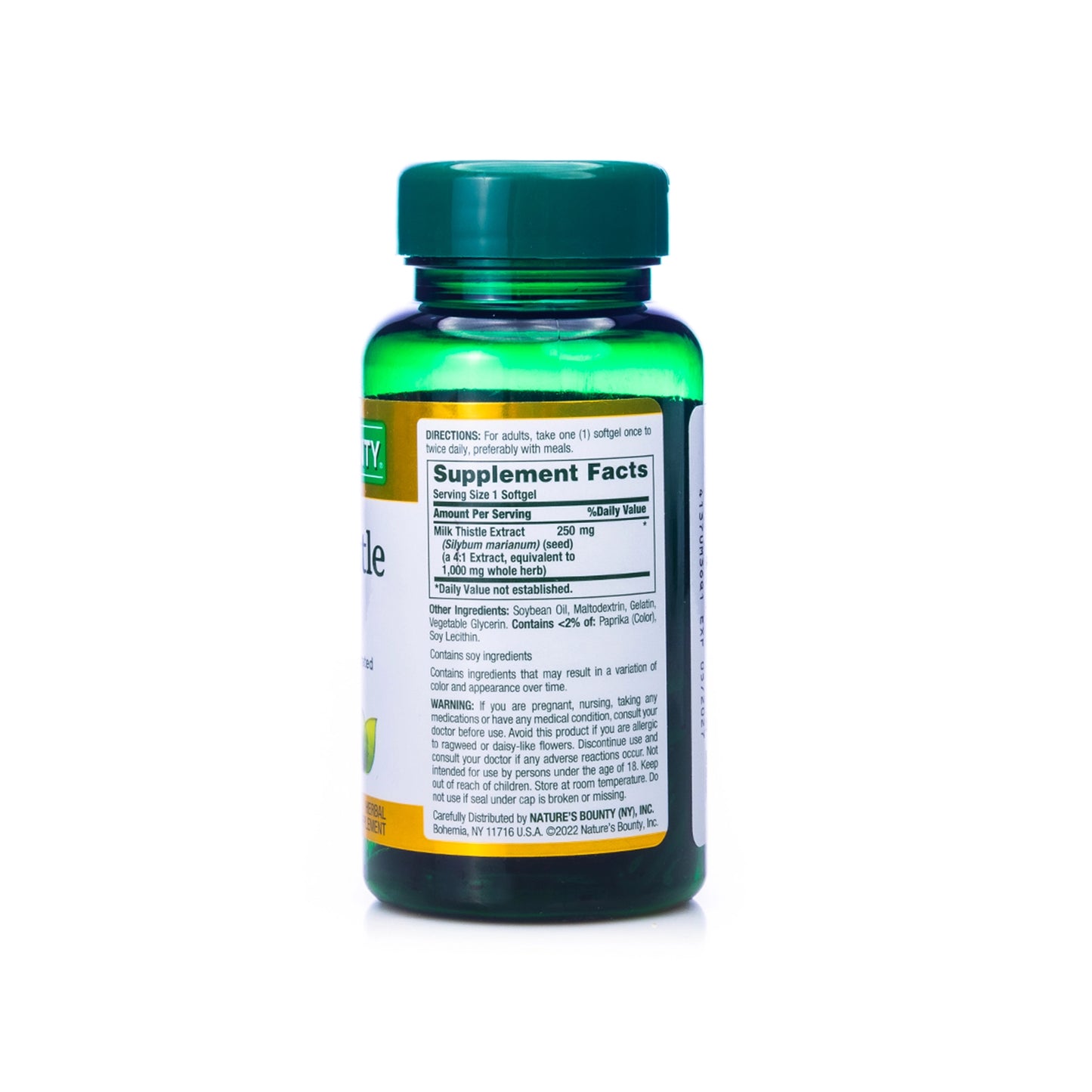 Nature's Bounty Milk Thistle 1000mg 50 Softgel